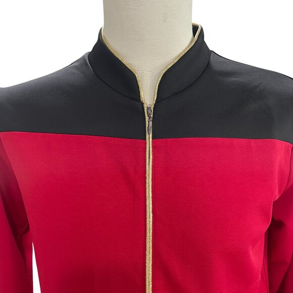Star Trek Cosplay Jacket Red Uniform Top Gorpcore Corporeal Coquette Size S - Picture 4 of 6